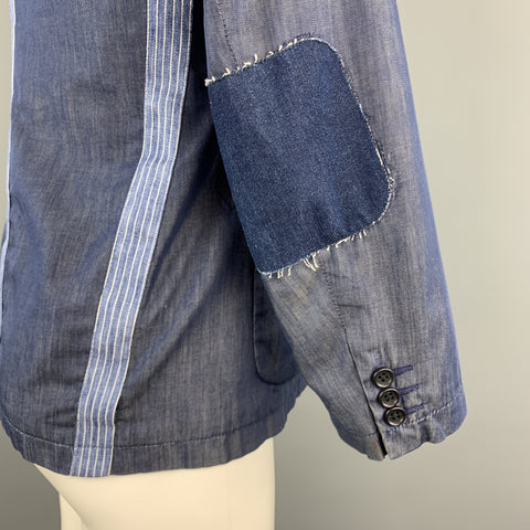 ENGINEERED GARMENTS Size XS Navy Cotton Buttoned Collar Patch Pockets Jacket
