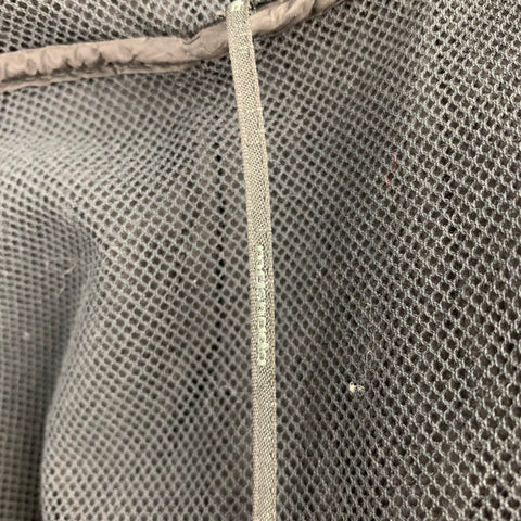 MASNADA Veste châle ouverte en nylon texturé noir taille unique