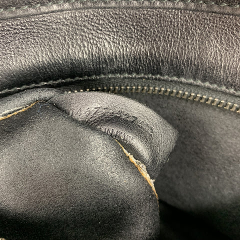 SAINT LAURENT Black Leather Drawstring ROCK SACK Backpack