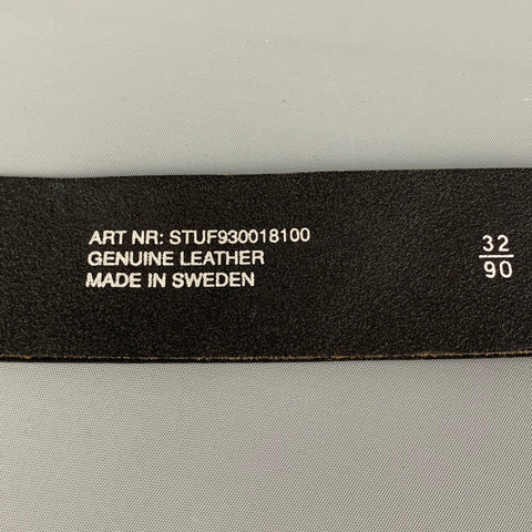 J. LINDEBERG Size 32 Black Leather Belt