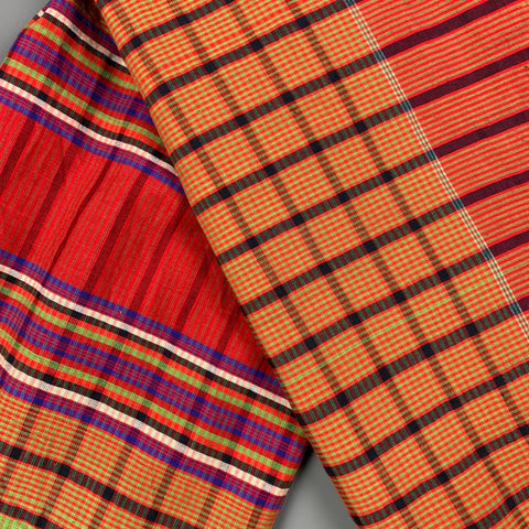 Écharpe à carreaux multicolore VINTAGE