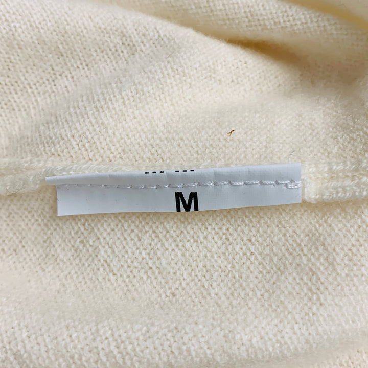 MAISON MARGIELA Size M Cream Crew-Neck Pullover