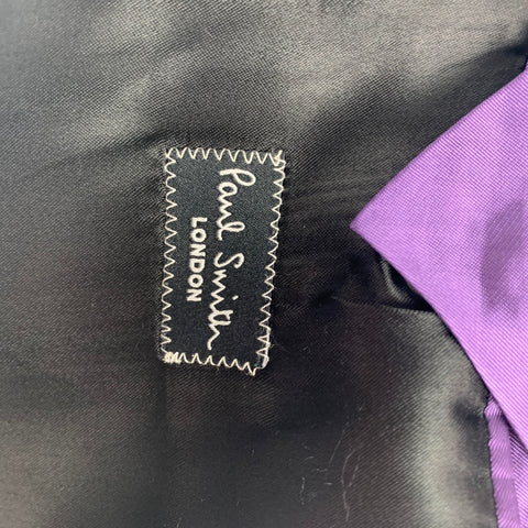 PAUL SMITH The Byard Size 40 Black Wool Peak Lapel Sport Coat