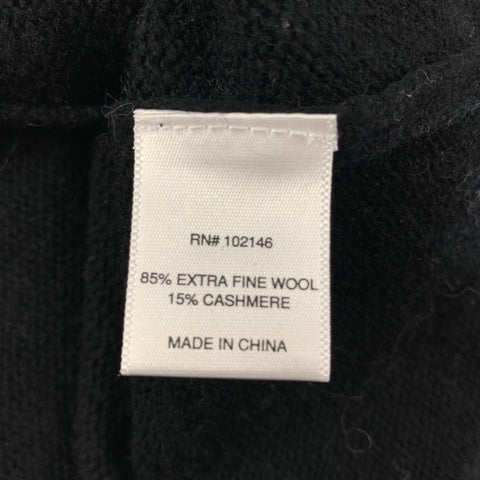 MICHAEL STARS Size S Black Cashmere Blend Short Sleeve Casual Top