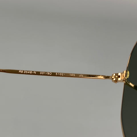 RAY-BAN Gold & Olive Metal Sunglasses