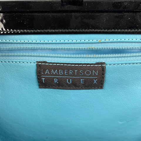 LAMBERTSON TRUEX Black White Zebra Pony Hair Top Handles Handbag