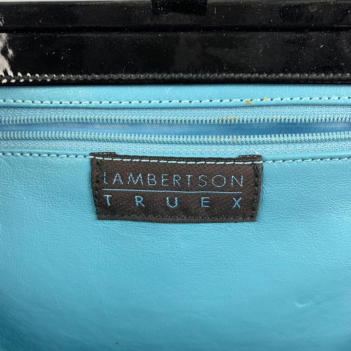 LAMBERTSON TRUEX Black White Zebra Pony Hair Top Handles Handbag