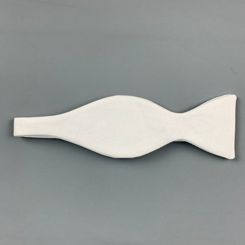 Nœud papillon texturé blanc VINTAGE