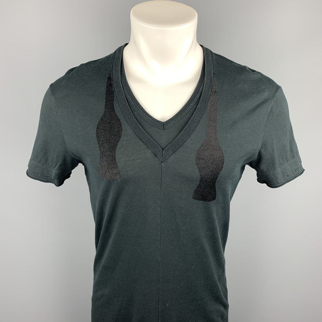 NEIL BARRETT Size M Black Cotton T-shirt