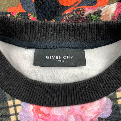 GIVENCHY Pre-Spring 2014 Size XS Multi-Color Print Cotton Crew-Neck Sweatshirt