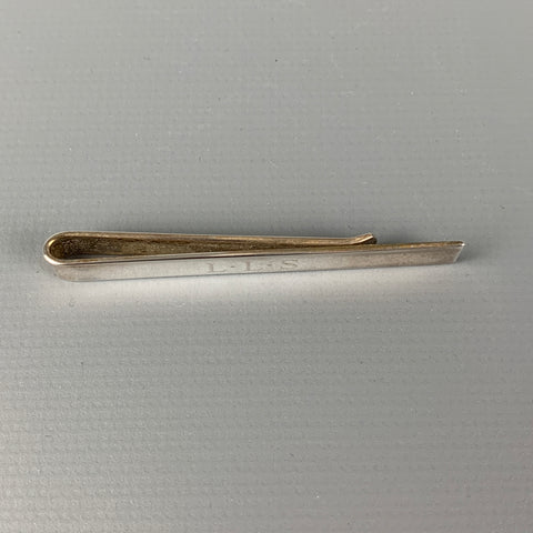 Vintage TIFFANY & CO Engraved Sterling Silver Tie Bar