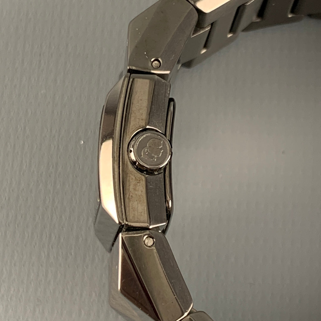 KARL LAGERFELD Reloj de acero inoxidable negro