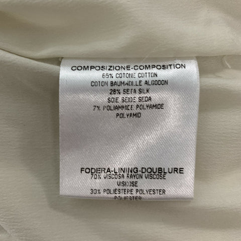GUCCI Size 4 Silver Cotton Silk Low Back Dress Pants