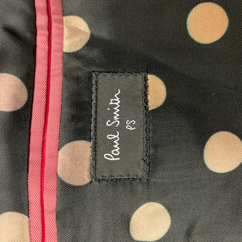 PS by PAUL SMITH Taille 38 Manteau de sport en laine et polyester noir marine
