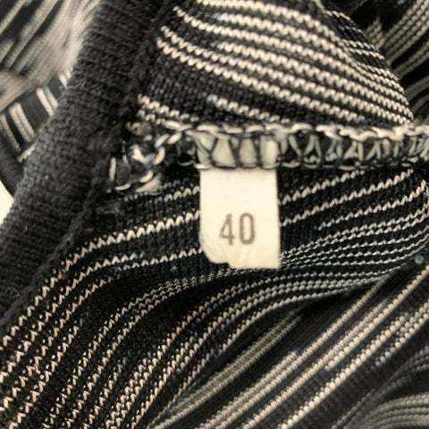 M MISSONI Vestido de punto negro talla 4 blanco
