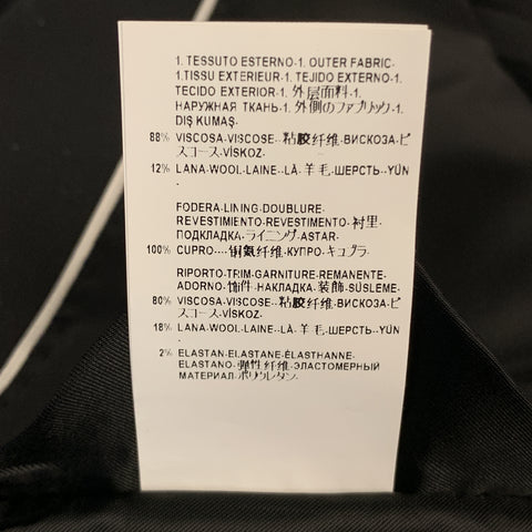 VERSACE COLLECTION Size 46 Black Sparkle Viscose / Wool Satin Trim Tuxedo Sport Coat