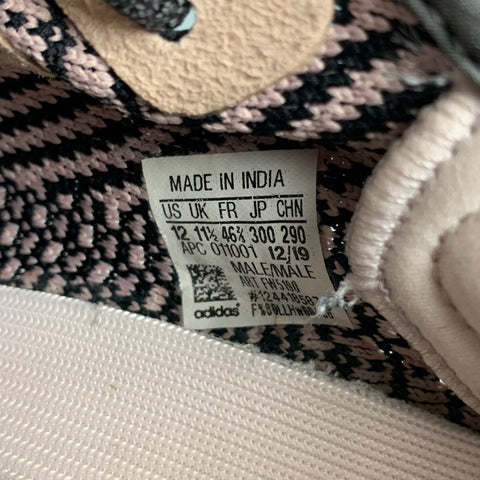 ADIDAS x YEEZY BOOST 350 V2 Talla 12 Zapatillas de deporte con cordones de tejidos mixtos tejidos multicolores negros