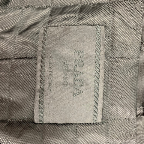 PRADA Size M Black Polyester Blend Zip Up Jacket