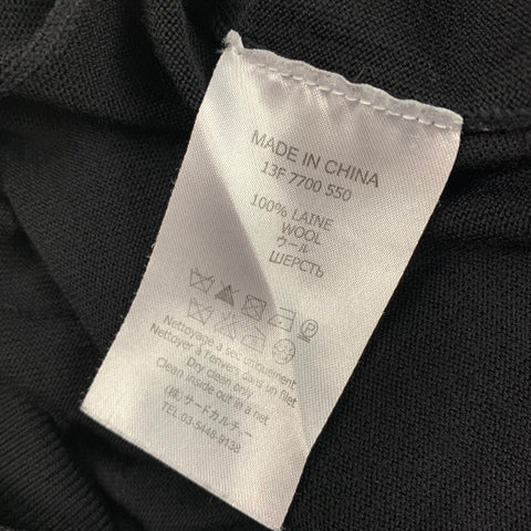 GIVENCHY Size L Black Wool Crew-Neck Pullover