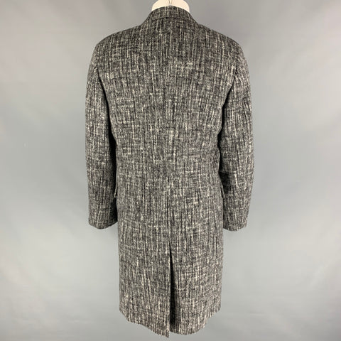 CALVIN KLEIN COLLECTION Size 38 Gray Angora Wool Coat