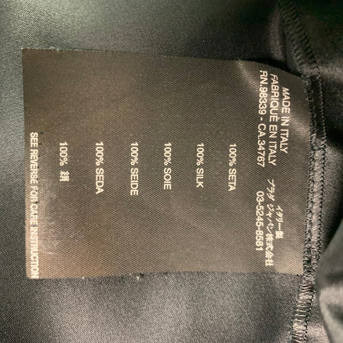 PRADA Size 4 Black Silk Pleated Circle Skirt