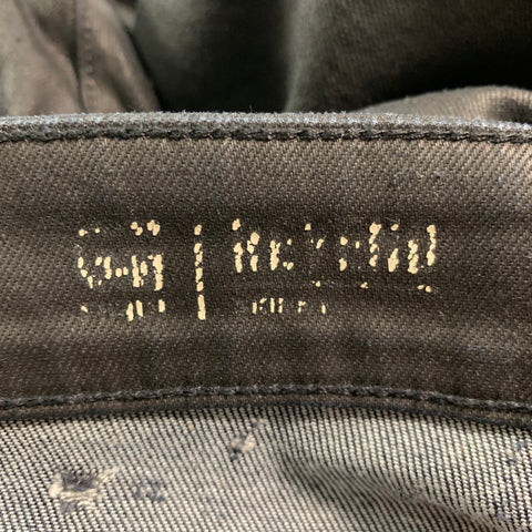 G-STAR Size 32 Black Coated Canvas Jeans