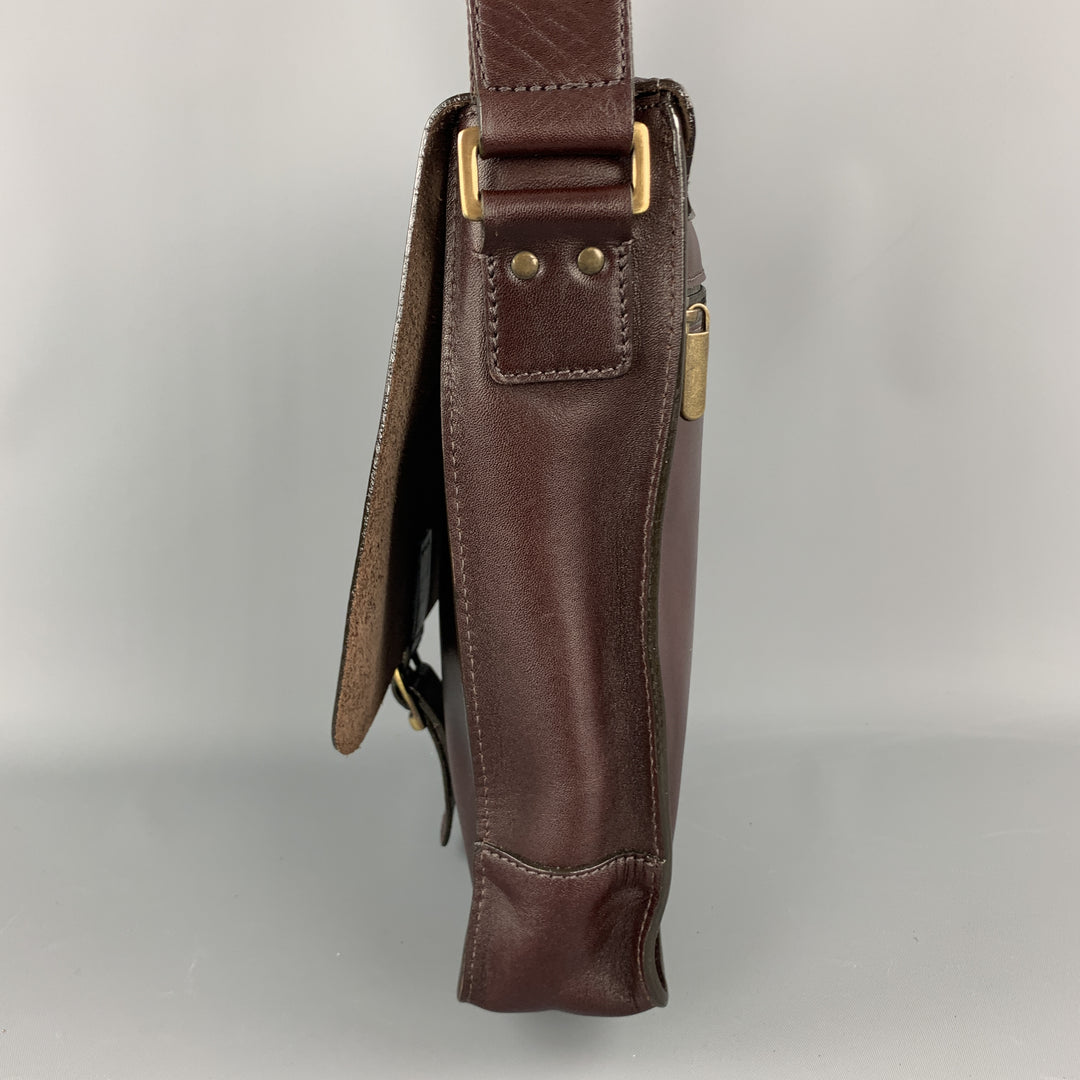 SAGEBROWN Burgundy Leather Shoulder Bag