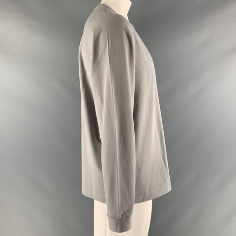 THEORY Size XXL Grey Viscose Crew-Neck Pullover