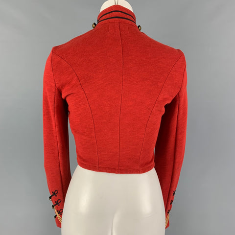 DENIM & SUPPLY by RALPH LAUREN Size M Red Black Cotton Military Jacket
