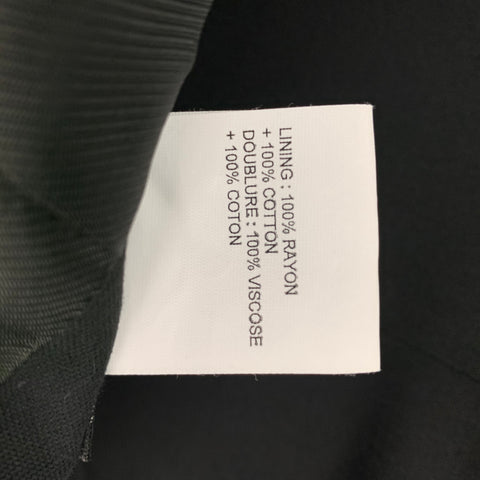 ANN DEMEULEMEESTER Size 4 Black Wool Peak Lapel Pants Suit