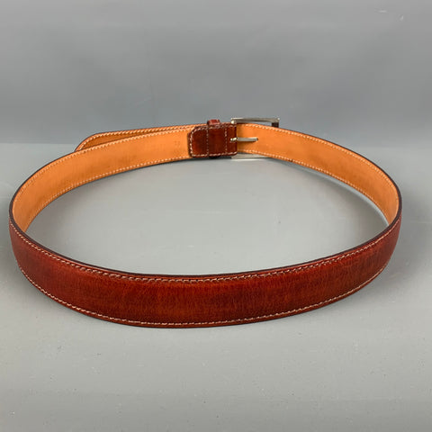 HARRIS DAL Talla 36 Cinturón de cuero marrón coñac