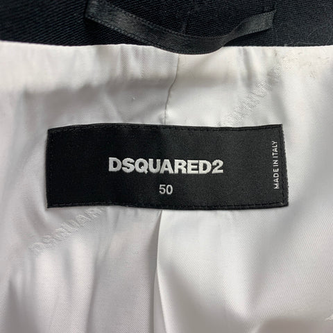 DSQUARED2 Size 40 Burgundy Black Two Toned Wool Silk Sport Coat