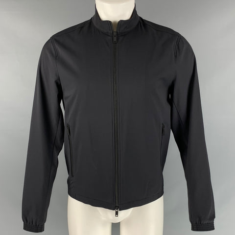 THEORY Size S Black Polyamide Elastane Zip Up Jacket