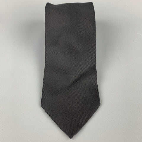 ERMENEGILDO ZEGNA Black Silk Tie