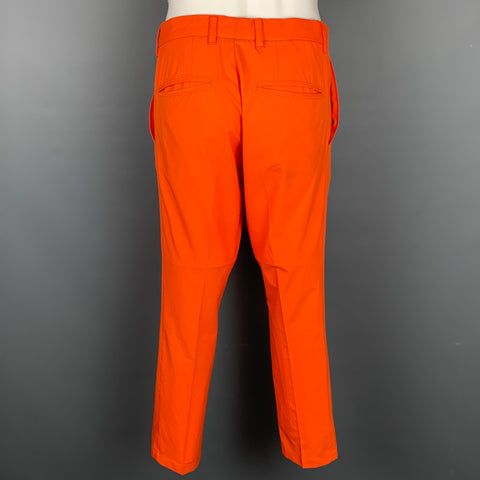 J. LINDEBERG Talla 32 Pantalón de vestir naranja con cremallera y bragueta