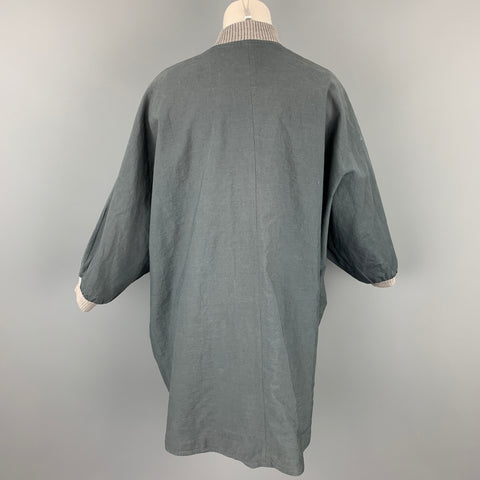 3.1 PHILLIP LIM Size M Gray & Beige Cotton Blend Oversized Reversible Jacket