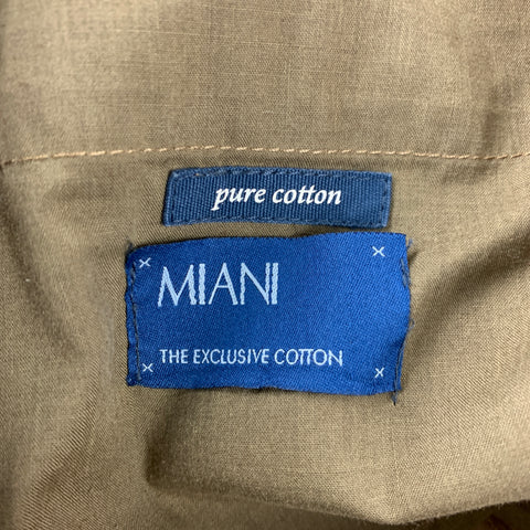 MIANI Size 30 Khaki Cotton Cargo Pockets Casual Pants