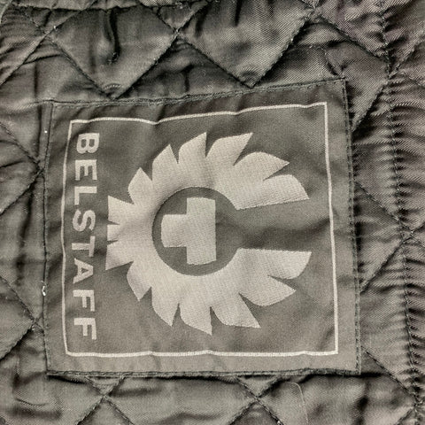 BELSTAFF Taille S Gilet matelassé noir en polyester à boutons-pression