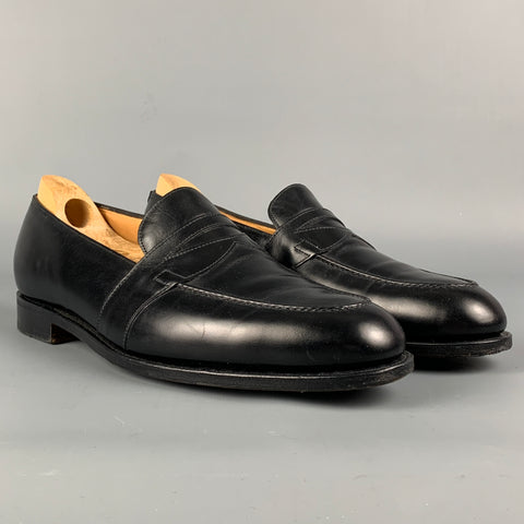 JOHN LOBB Fencote Taille 9.5 Mocassins Penny en cuir noir