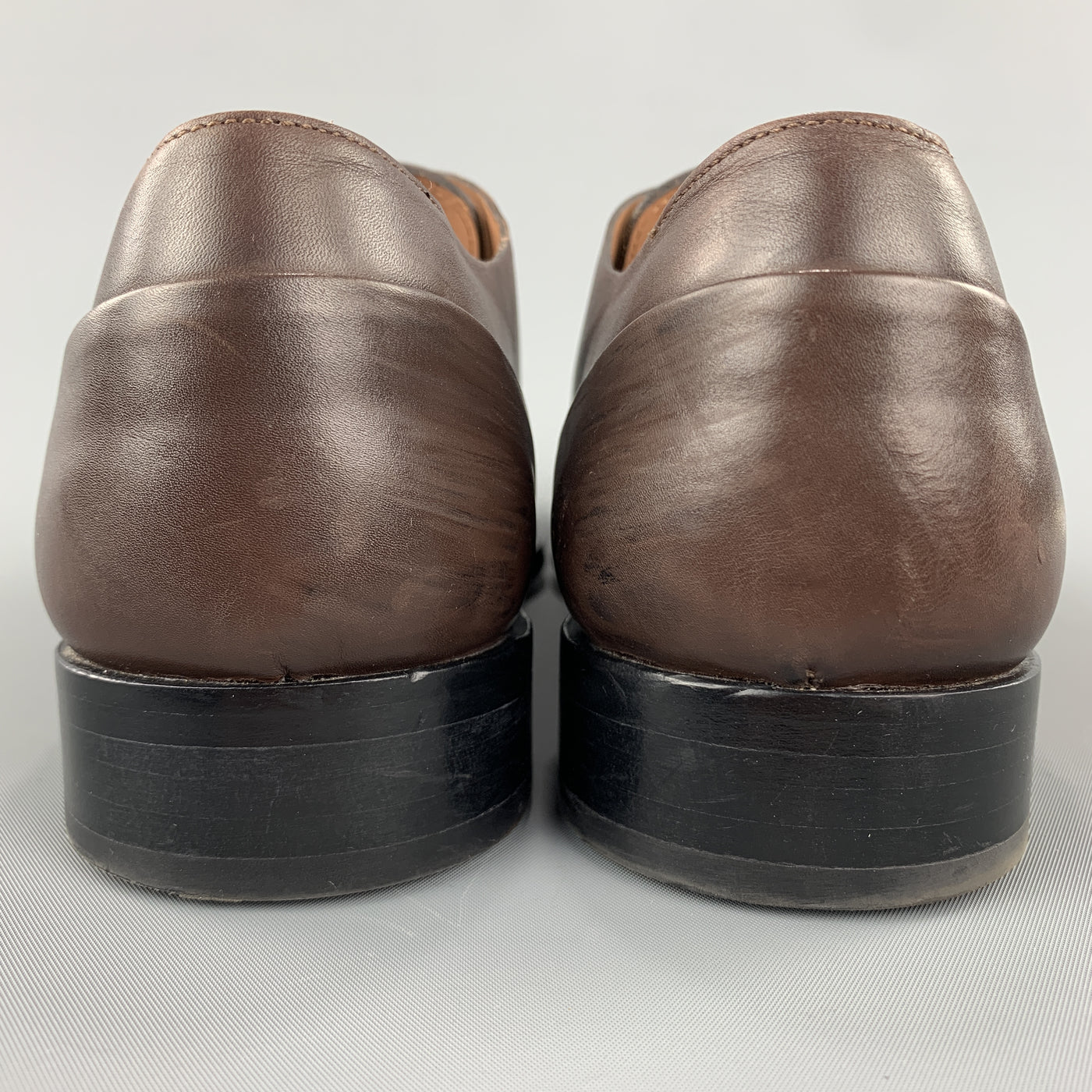PAUL SMITH Size 9 Solid Brown Leather Lace Up Shoes