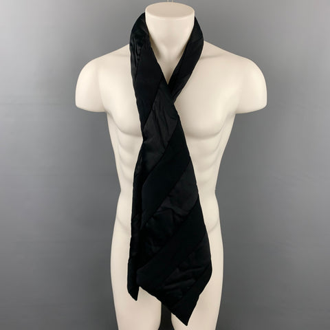 VIKTOR & ROLF Two Tone Black Padded Scarf