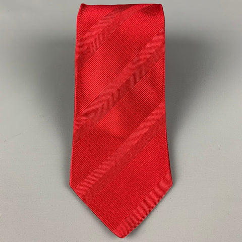 GIANFRANCO FERRE Red Two Tone Silk Tie
