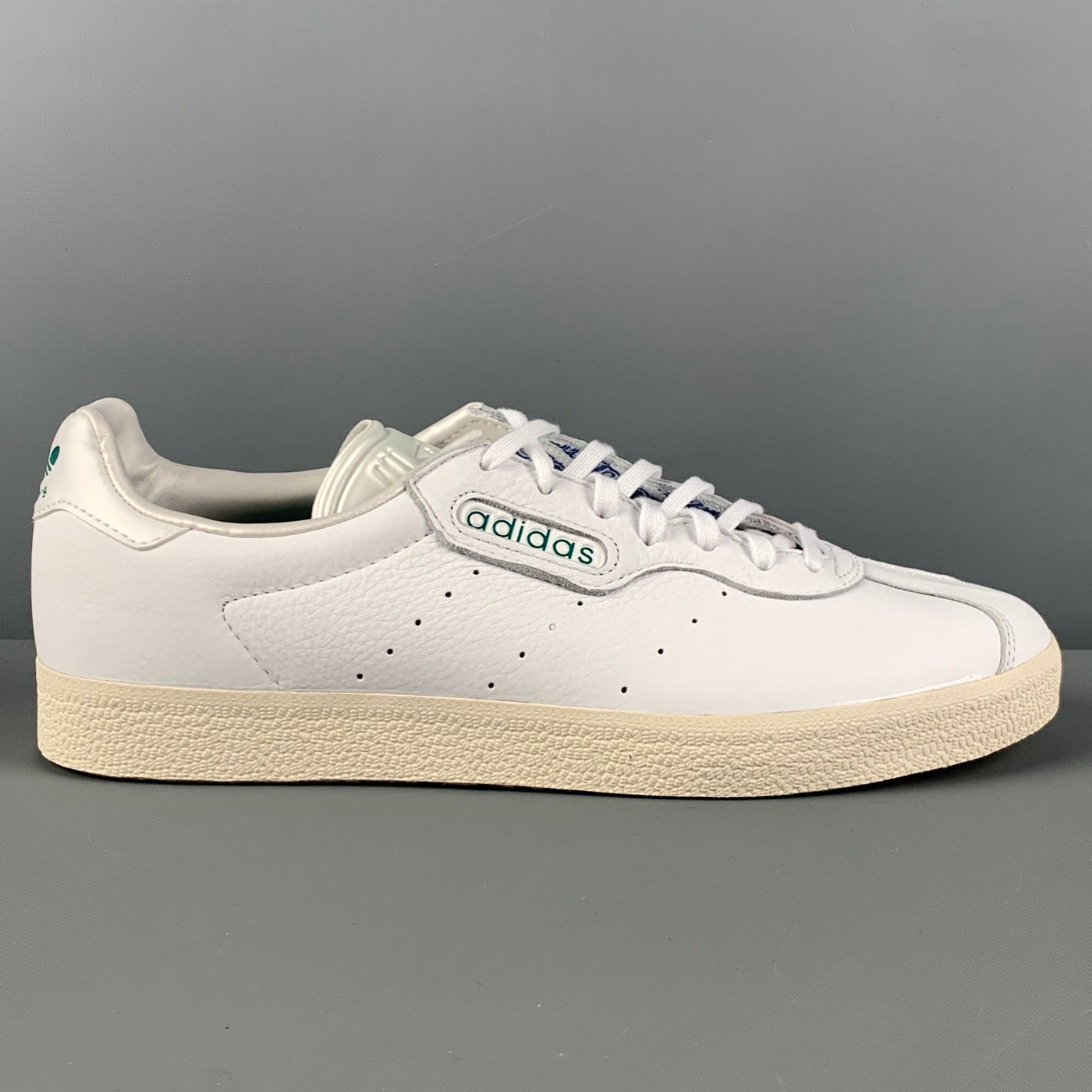 ADIDAS GAZELLE ALLTIMERS Size 10.5 White Solid Leather Lace – Sui Generis Designer Consignment