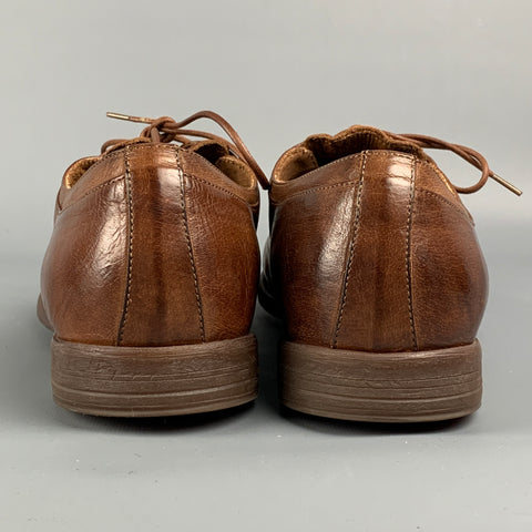 OFFICINE CREATIVE for BARNEY'S NEW YORK Size 10.5 Brown Leather Lace Up Shoes