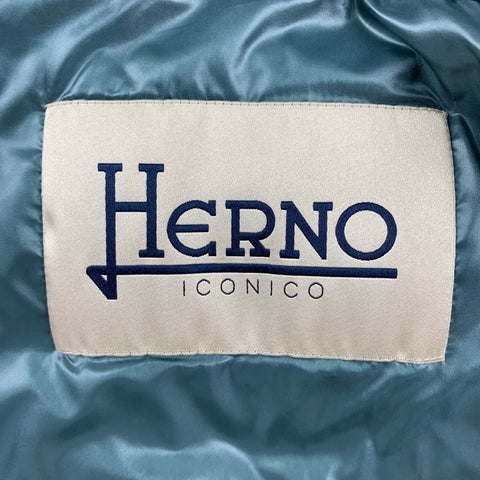 HERNO Size 6 Sea Foam Quilted Nylon Sofia Jacket