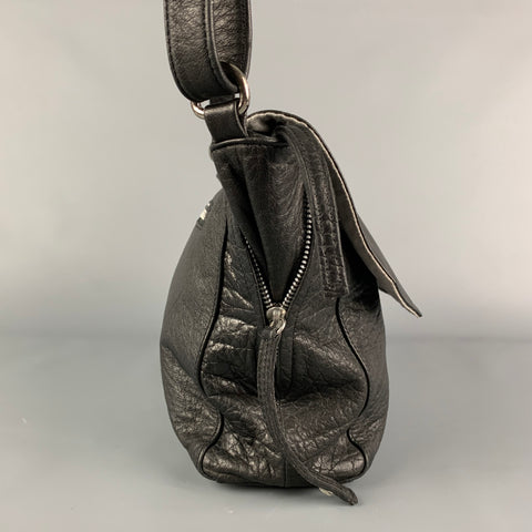 DAY & MOOD Black Leather Cross Body Bag