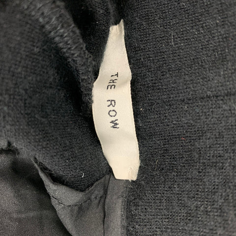 THE ROW Size XS Black Cashmere Wide Leg Cablante Sweatpants