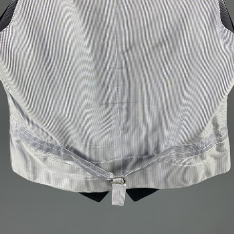 BAND OF OUTSIDERS Size S Navy Pinstripe Wool Buttoned Vest