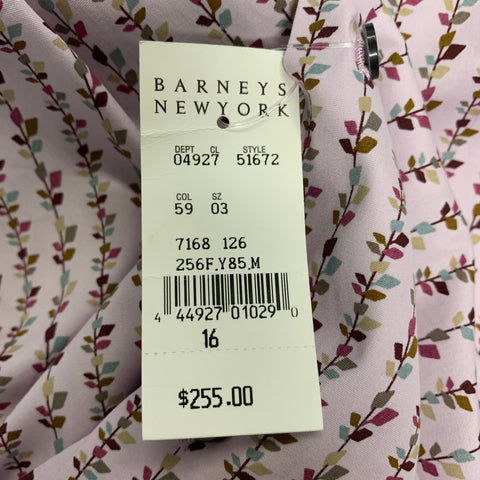 PAUL SMITH Size M Lavender &  Purple Print Cotton Button Up Long Sleeve Shirt