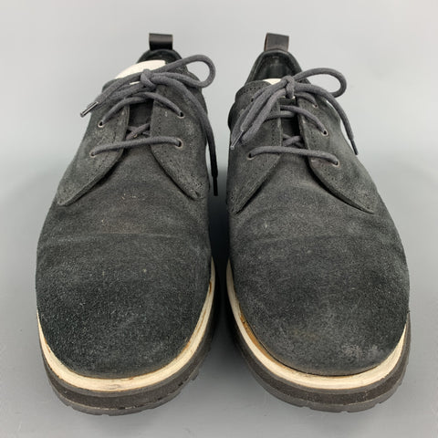 RAG & BONE Size 10 Black Suede Lace Up Shoes